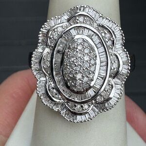 1 Ctw Natural Diamond Cocktail Ring